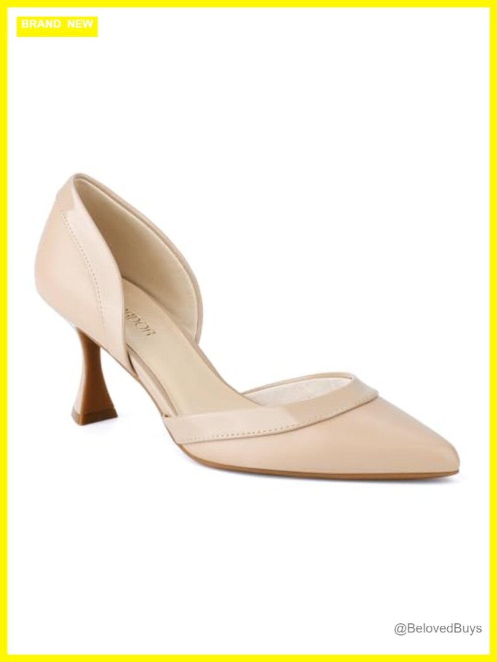 Pumps Pointed Toe Kitten Heel D'Orsay Faux Leather Women's Dress Shoes